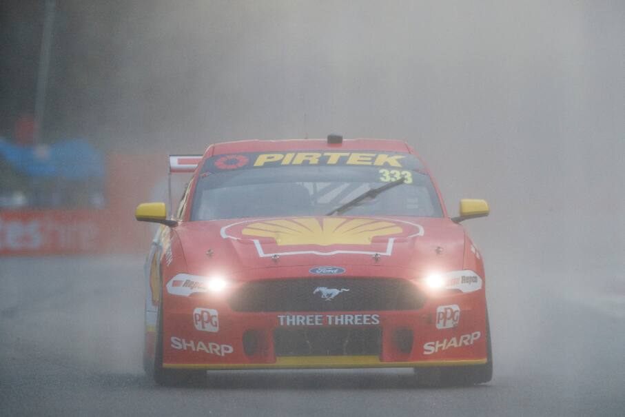 Fabian Coulthard and Cameron Waters finished second and third in the second race. Fabian Coulthard and Cameron Waters finished second and third in the second race.